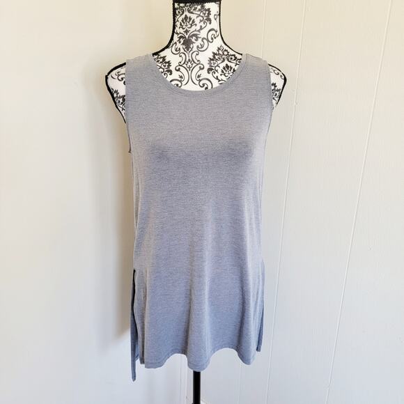 Athleta Tops - Athleta Grey Split Side Tank Top